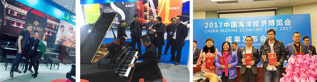 奧德曼鋼琴參加“2017廉江紅橙節(jié)暨小家電博覽會”、“2017年中國海洋經(jīng)濟博覽會”